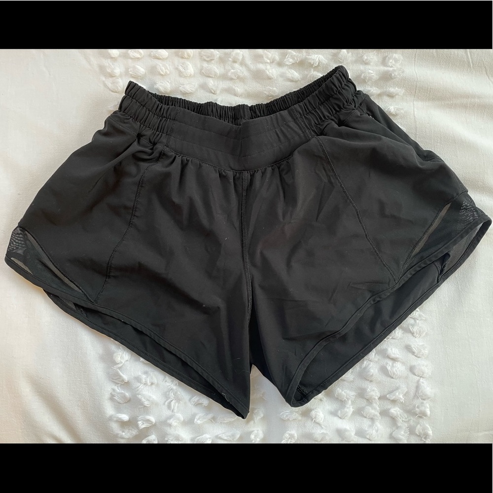 lulu lemon “hotty hot” shorts lightly worn